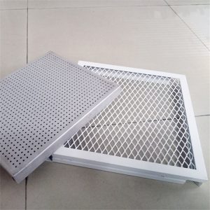 菱形擴張拉伸鋁網板吊頂裝飾 氟碳鋁合金沖孔鋁網板加工 廠家定制